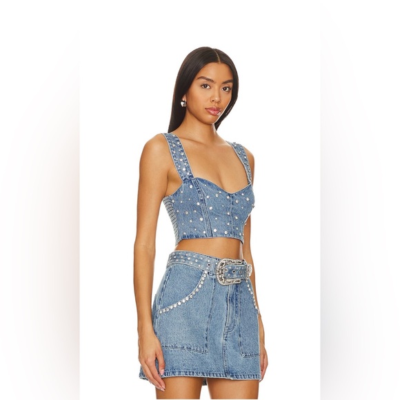 Show Me Your Mumu Shania Top and Bottom - Indigo Rhinestone - Picture 2 of 6